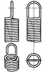 Detailseite Zugfedern: RZ-122X  Edelstahl Ø 1,6 x 14,1 x 38,2 mm / 270° -  Gutekunst Federn - Immer die richtige Metallfeder