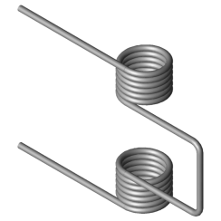 Imagen del producto - Muelles de torsión dobles DSF-310