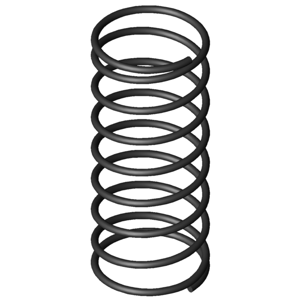 Imagen CAD Muelles de compresión D-001