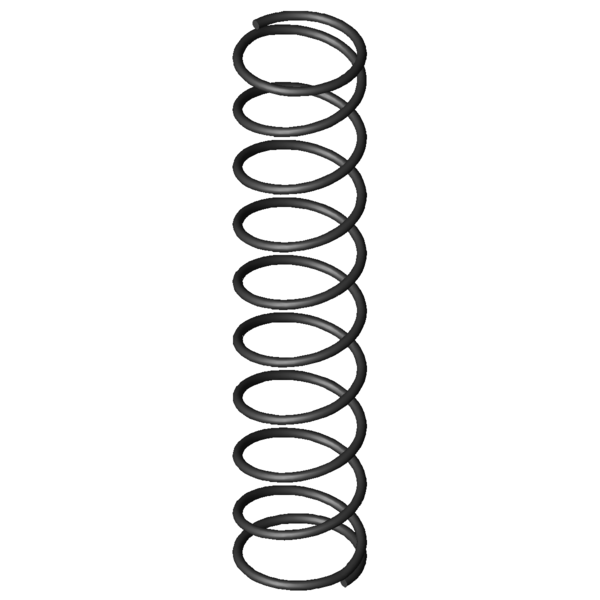 Obraz CAD Sprezyny naciskowe D-004