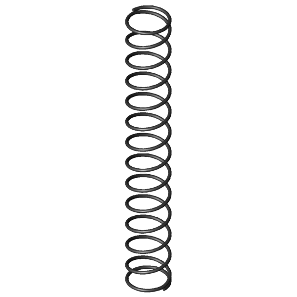 Imagem CAD Molas de compressão D-005