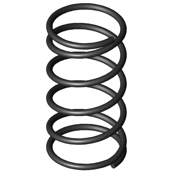 Imagem CAD Molas de compressão D-006A