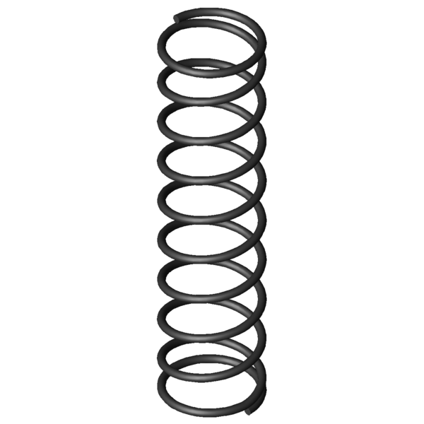 Imagem CAD Molas de compressão D-006C