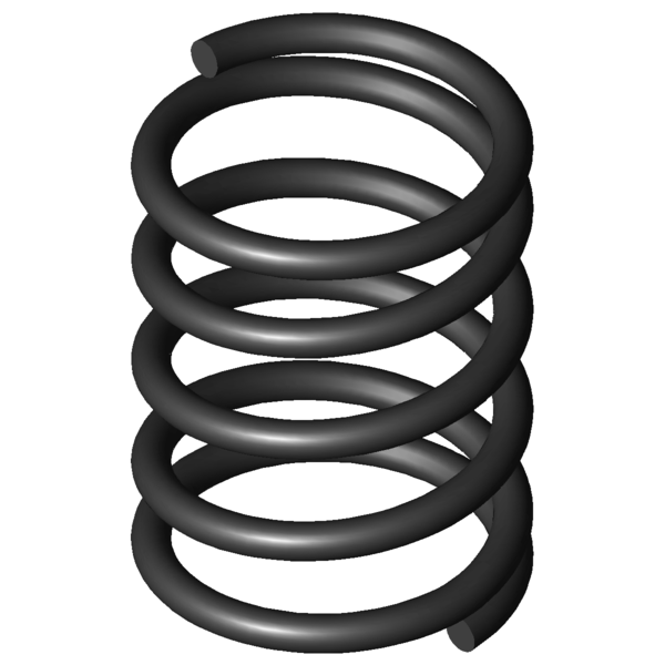 CAD image Compression springs D-011B