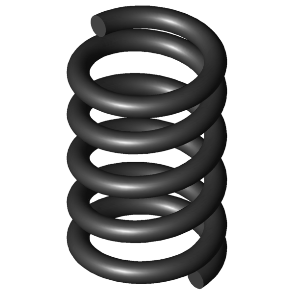 Imagem CAD Molas de compressão D-011M