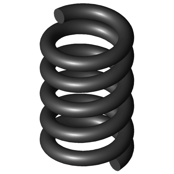 Imagen CAD Muelles de compresión D-011R