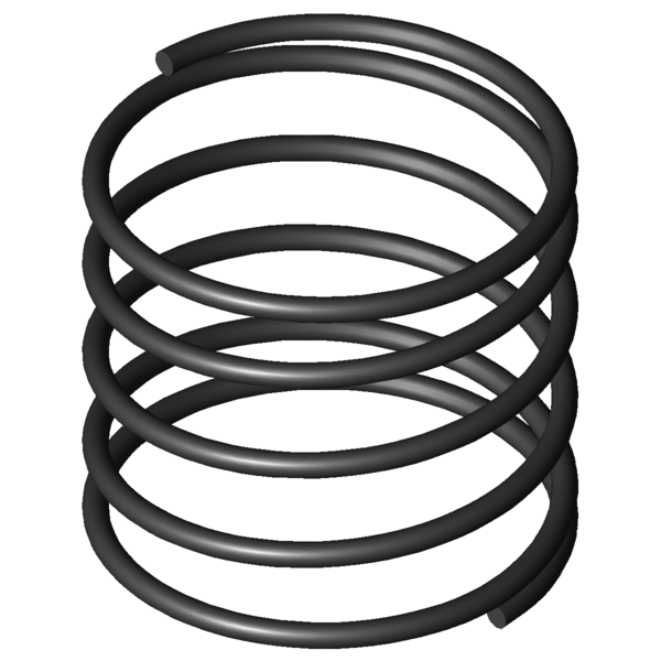 CAD image Compression springs D-011W