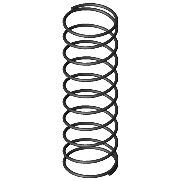 Imagem CAD Molas de compressão D-011Y