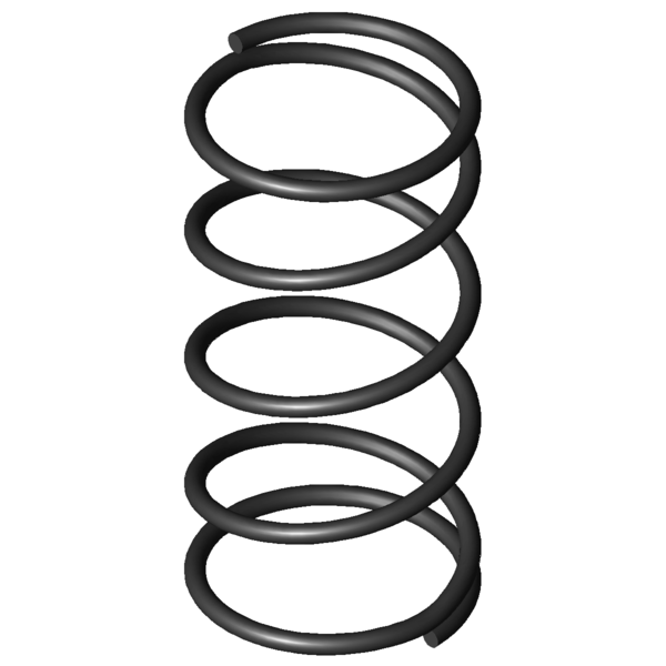 Imagen CAD Muelles de compresión D-012A