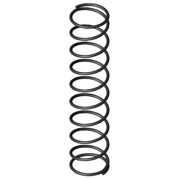 CAD obrázek Tlacné pružiny D-014