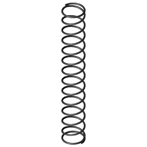 CAD obrázek Tlacné pružiny D-015