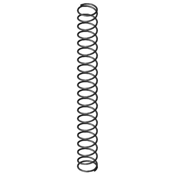 CAD obrázek Tlacné pružiny D-016