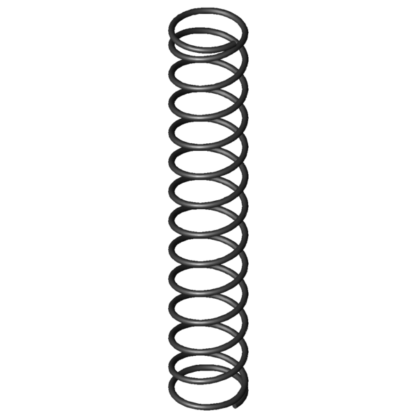 CAD obrázek Tlacné pružiny D-016E