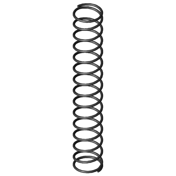 Imagen CAD Muelles de compresión D-016F