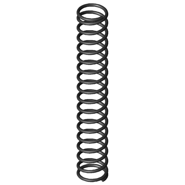 Imagen CAD Muelles de compresión D-021F