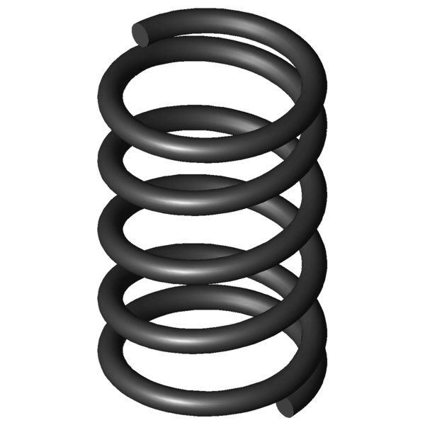 CAD image Compression springs D-022A