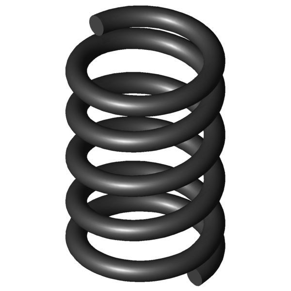 Imagem CAD Molas de compressão D-026G