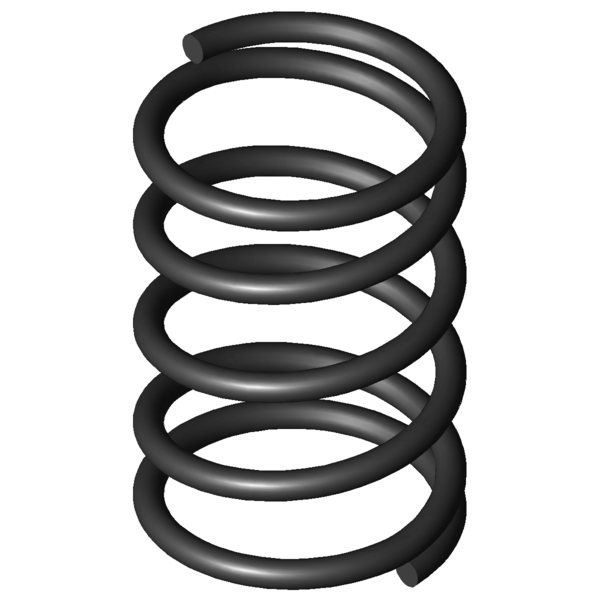 Immagine CAD Molle a compressione D-026R-10