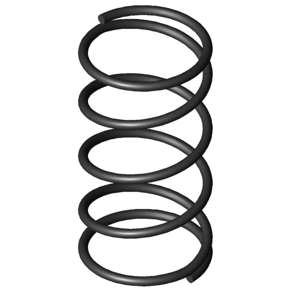 Imagem CAD Molas de compressão D-028