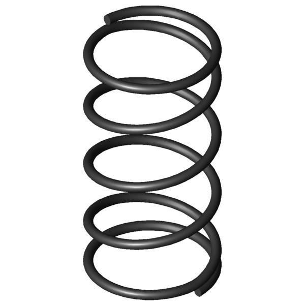 Imagem CAD Molas de compressão D-028A