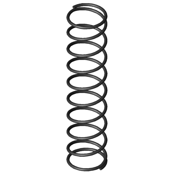 Imagem CAD Molas de compressão D-030