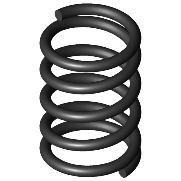 Imagem CAD Molas de compressão D-038