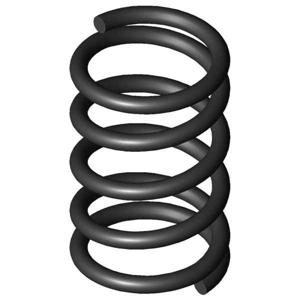 Imagen CAD Muelles de compresión D-038A