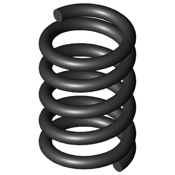 Imagen CAD Muelles de compresión D-042B