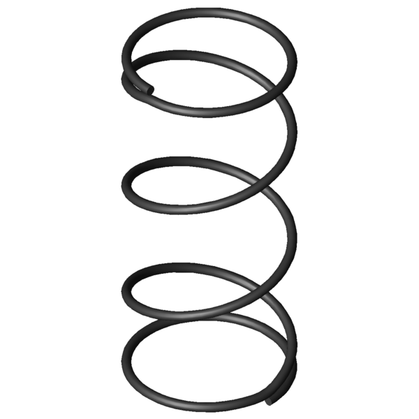 Immagine CAD Molle a compressione D-042F-09