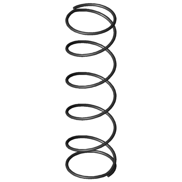 Detail page Compression springs: D-042G  Spring steel Ø 0.4 x 6.6 x 25.2  mm - Gutekunst Federn - Always the right metal spring