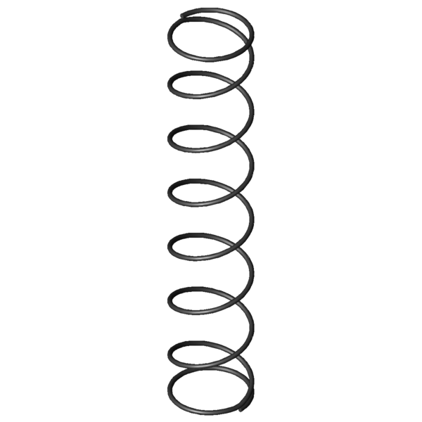 Immagine CAD Molle a compressione D-042H