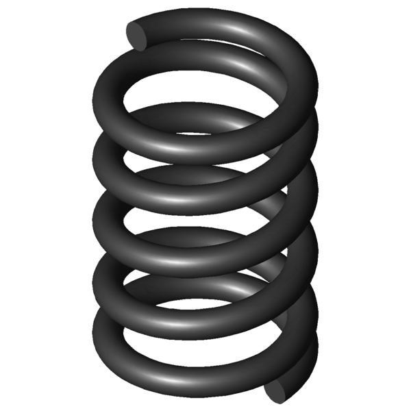 Imagen CAD Muelles de compresión D-059A