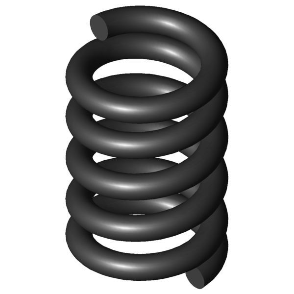 CAD image Compression springs D-063C