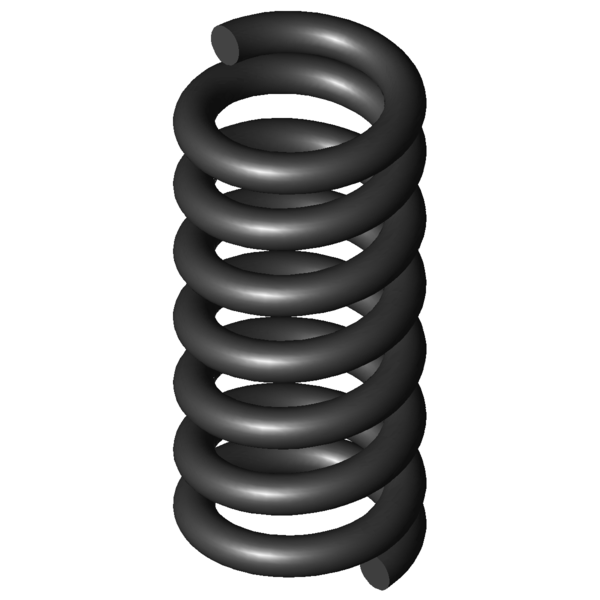 CAD image Compression springs D-063D