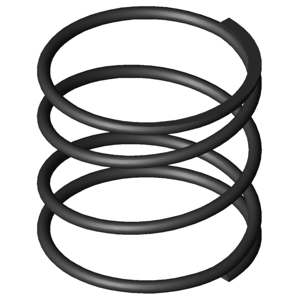 CAD image Compression springs D-063H-20