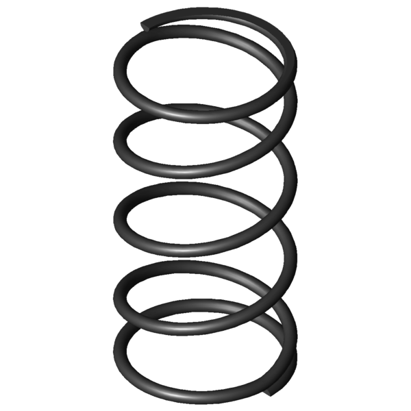 Imagem CAD Molas de compressão D-064