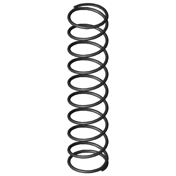 Imagen CAD Muelles de compresión D-066