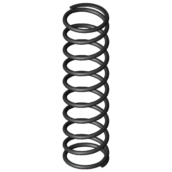 Imagen CAD Muelles de compresión D-072