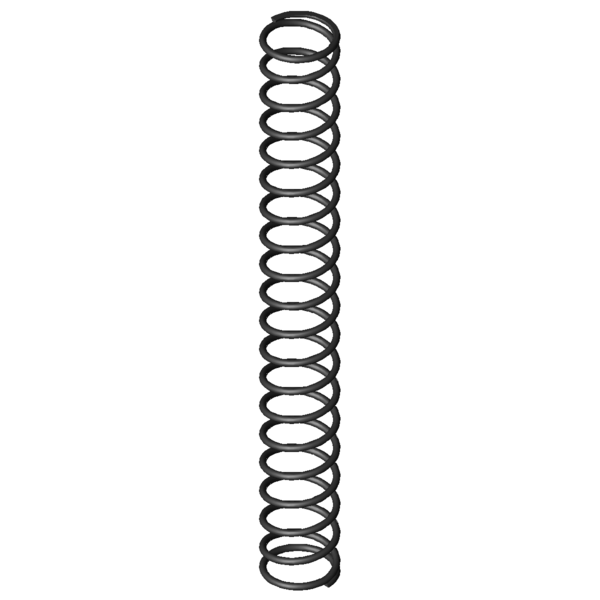 Imagem CAD Molas de compressão D-074