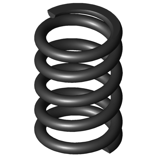 Imagen CAD Muelles de compresión D-081