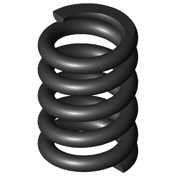 Imagen CAD Muelles de compresión D-086