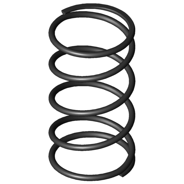 Imagen CAD Muelles de compresión D-091