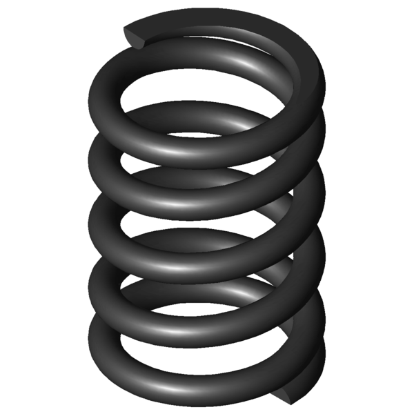 Imagem CAD Molas de compressão D-106