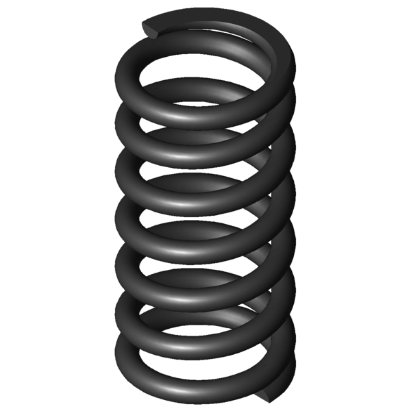 Imagen CAD Muelles de compresión D-107