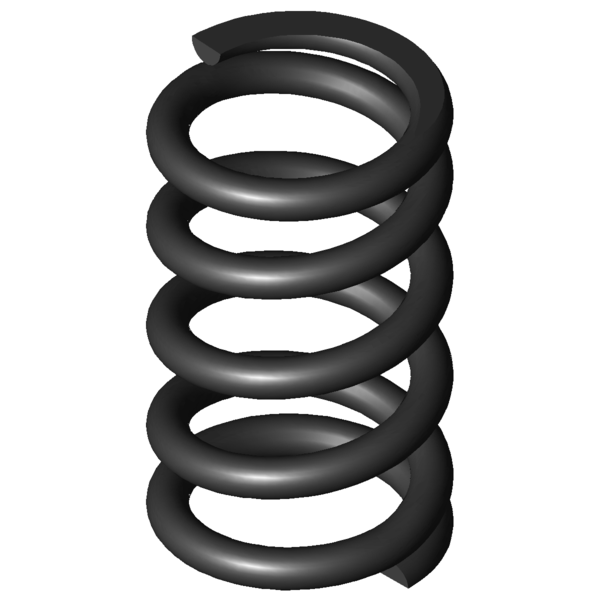 Imagem CAD Molas de compressão D-117A