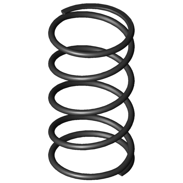 Imagem CAD Molas de compressão D-118