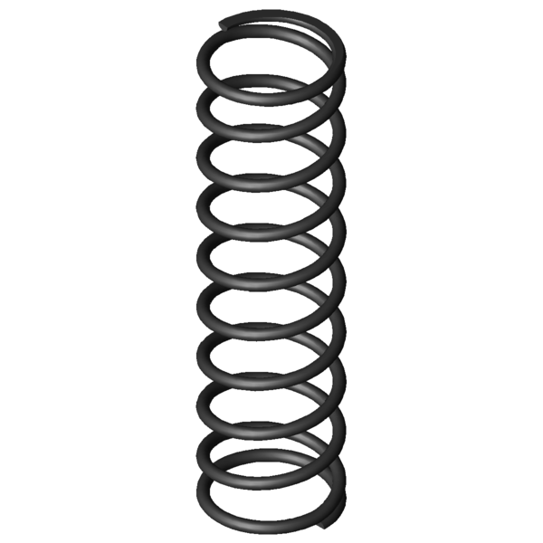 CAD image Compression springs D-125