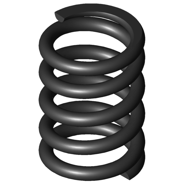 Imagem CAD Molas de compressão D-133