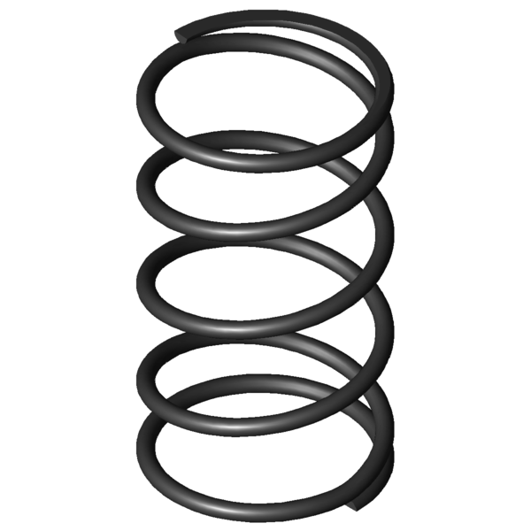 Imagem CAD Molas de compressão D-146