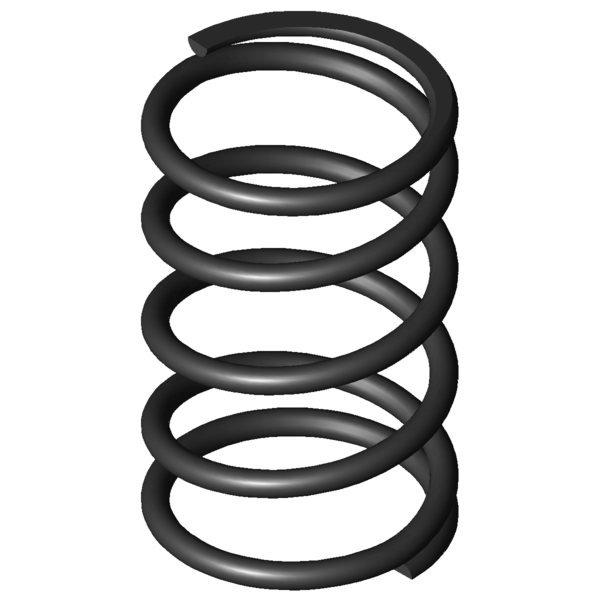 CAD image Compression springs D-151